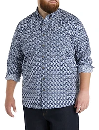 Easy-Care Floral Print Sport Shirt