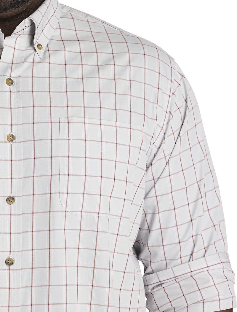 Easy-Care Medium Plaid Sport Shirt