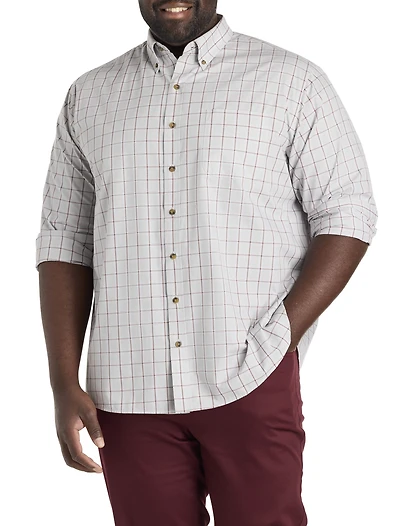 Easy-Care Medium Plaid Sport Shirt