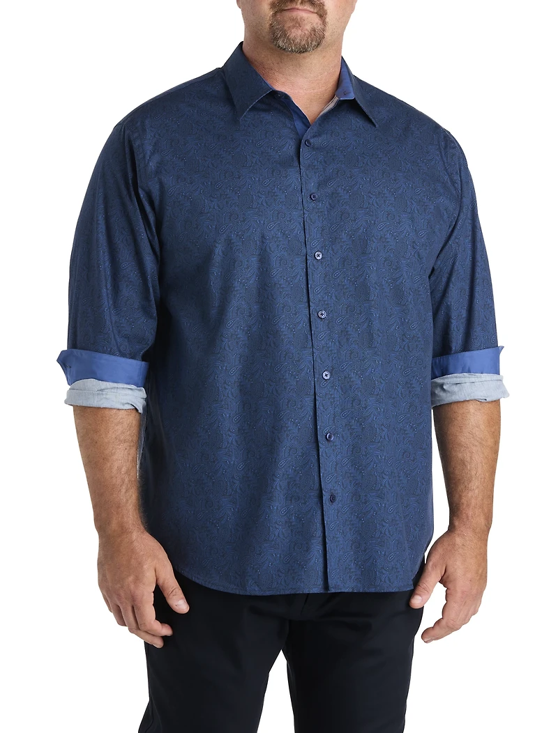 Tonal Paisley Sport Shirt
