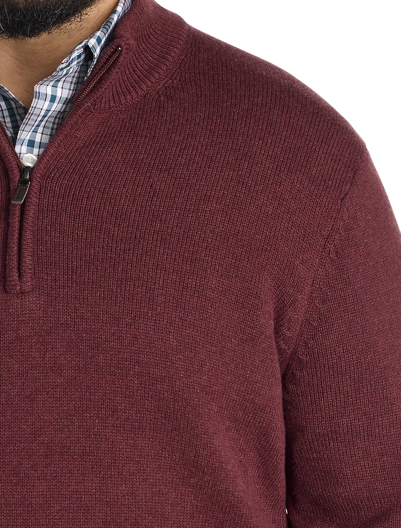 Heathered 1/4-Zip Pullover