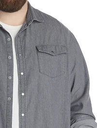 Washed Denim Sport Shirt
