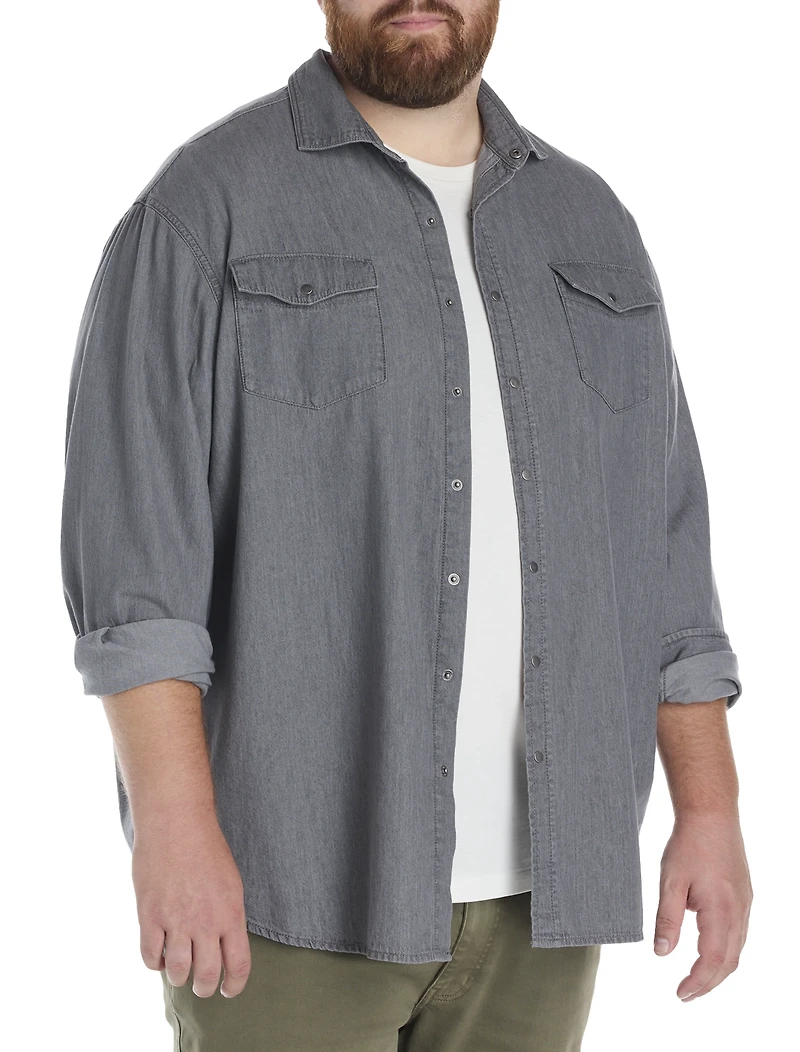 Washed Denim Sport Shirt