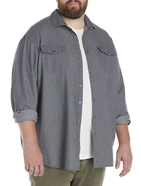 Washed Denim Sport Shirt