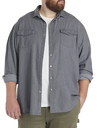 Washed Denim Sport Shirt