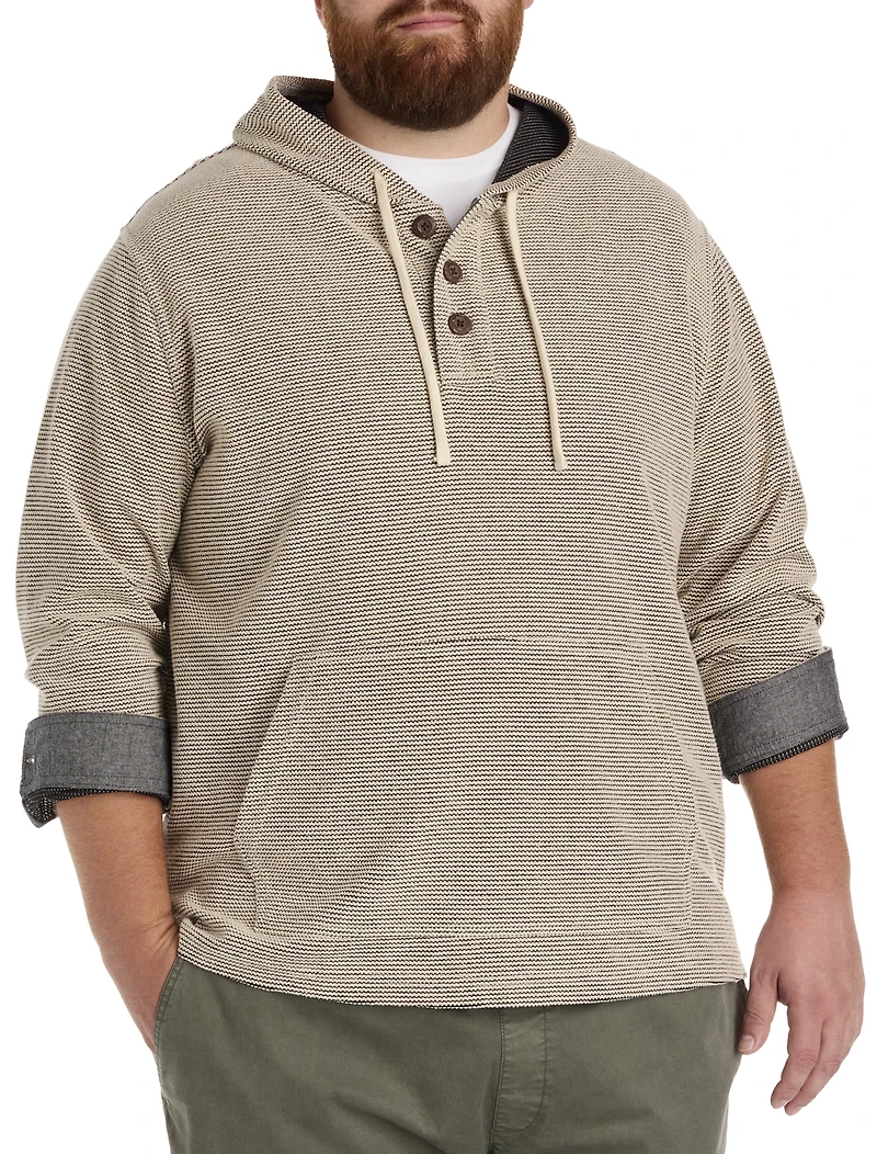 Striped Henley Hoodie