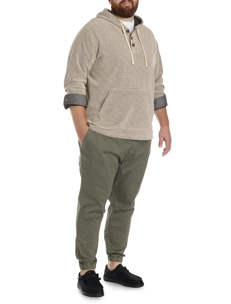 Striped Henley Hoodie