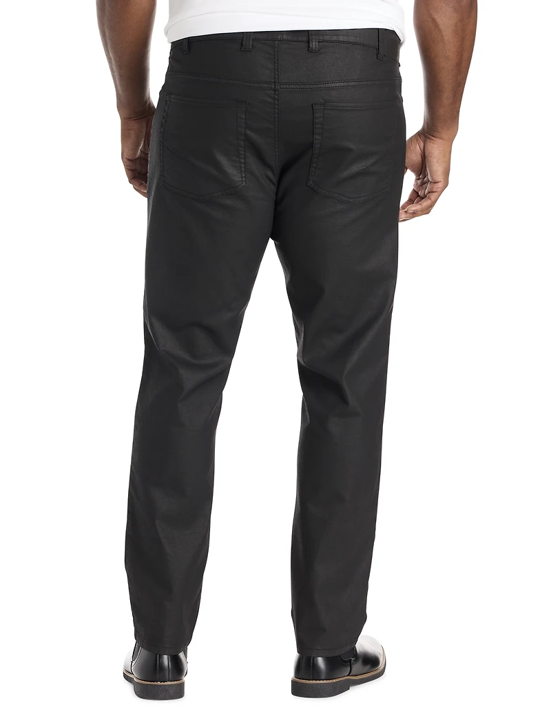 Coated Denim Pants