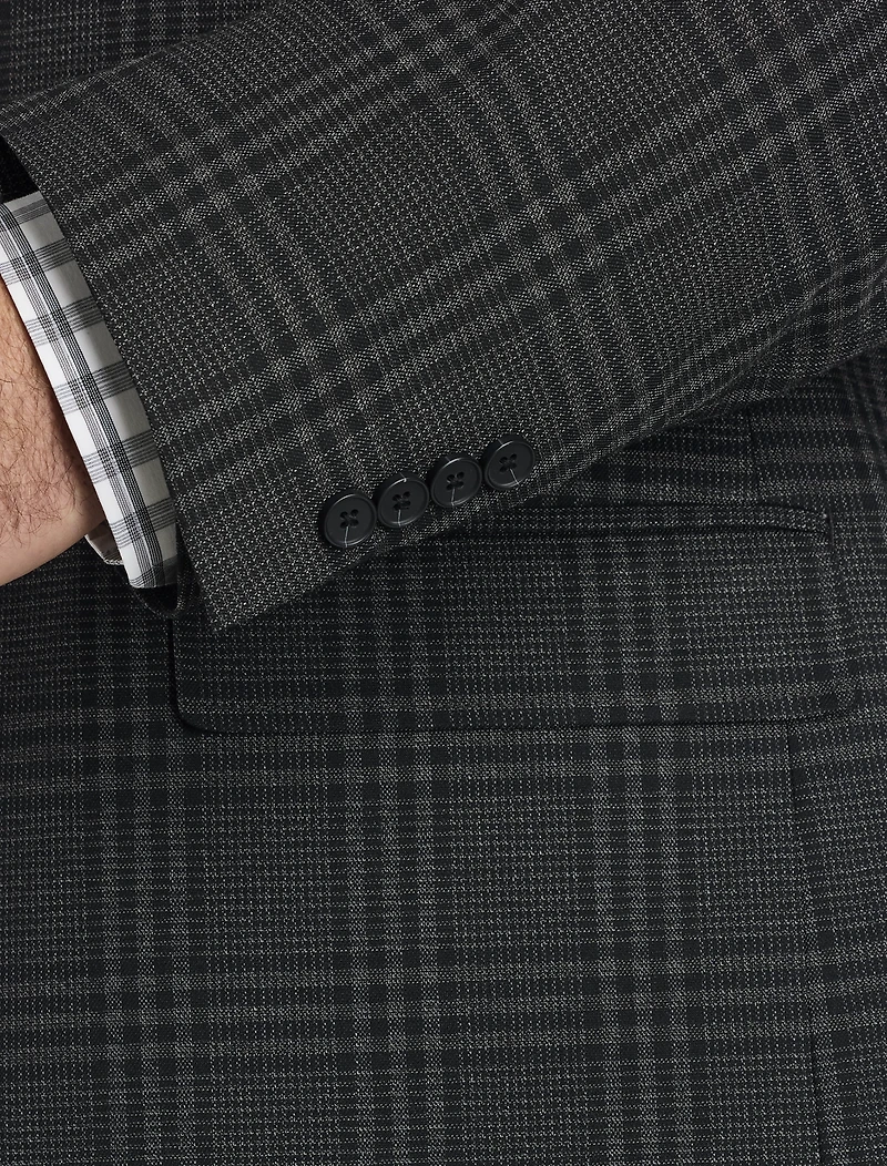 Tonal Plaid Sport Coat