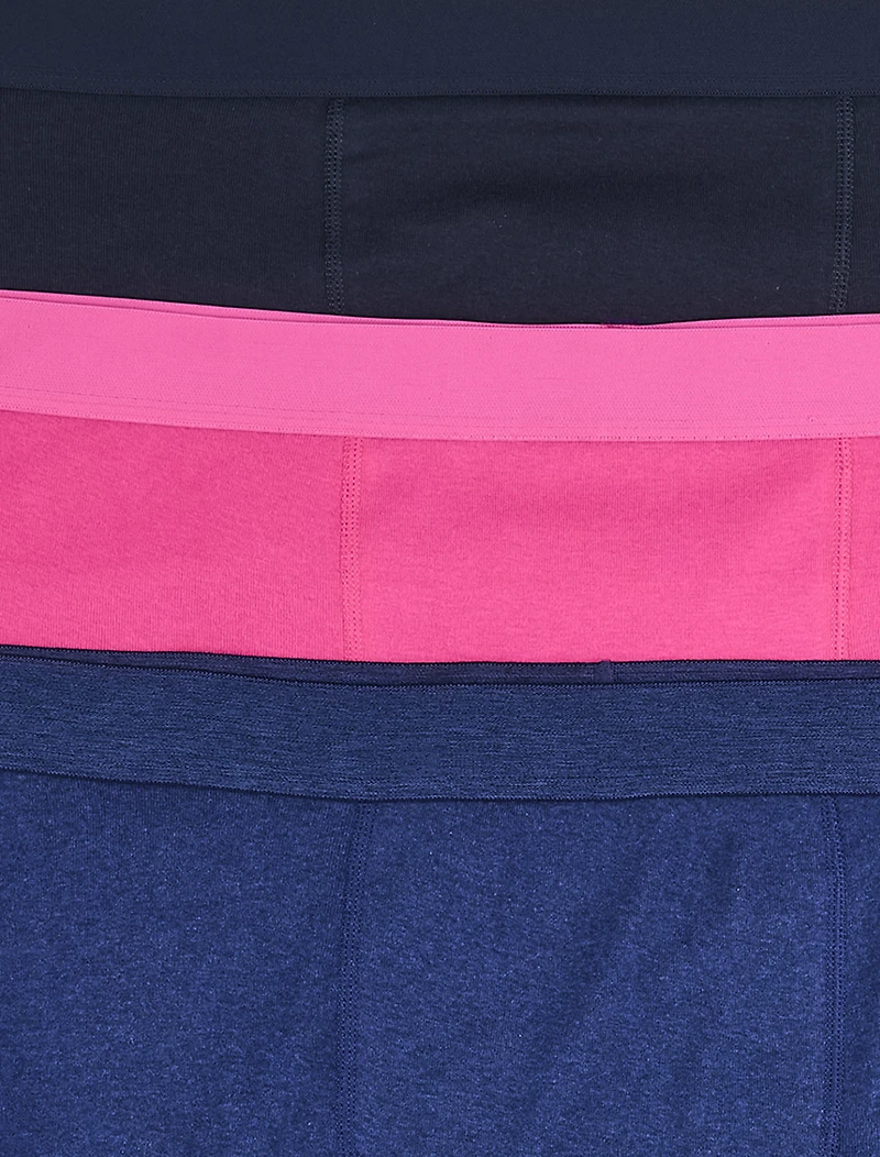 3-pk Solid 4 Inch Boxer Briefs