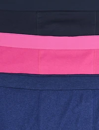 3-pk Solid 4 Inch Boxer Briefs