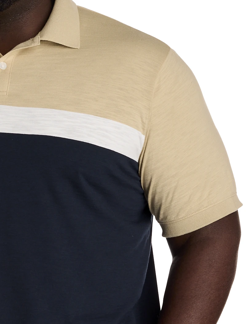 Neutral Striped Polo Shirt