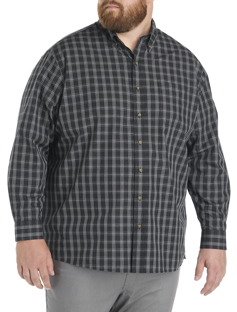 Easy-Care Medium Plaid Sport Shirt