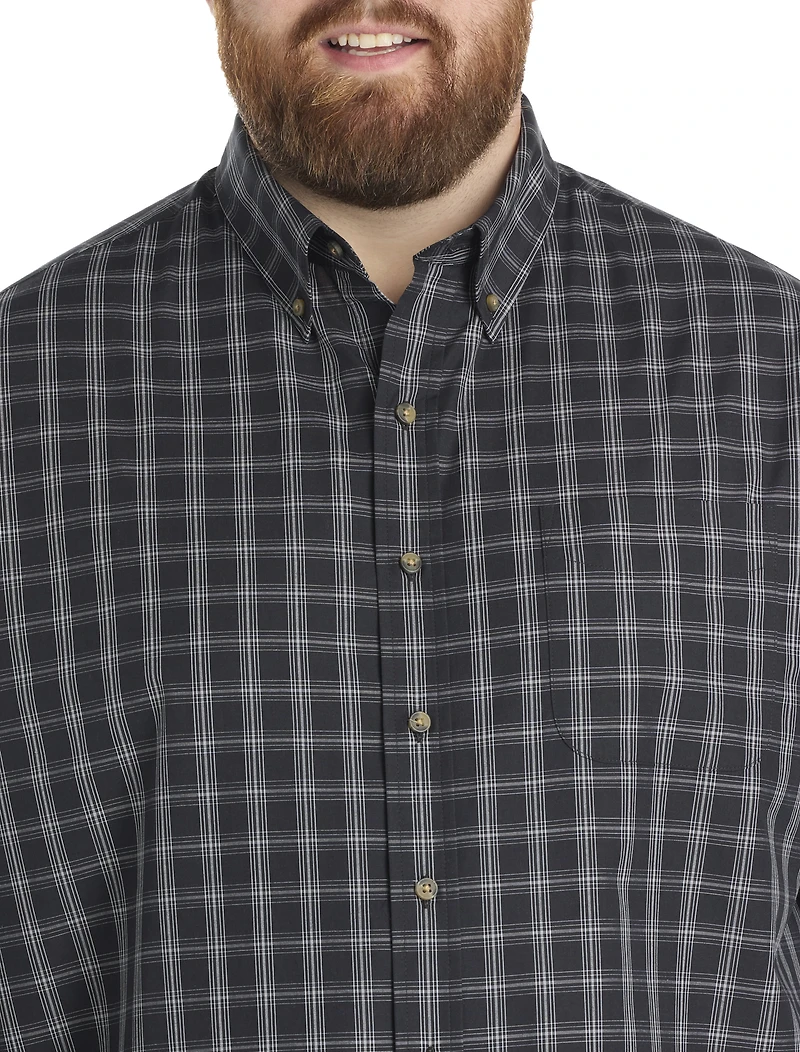 Easy-Care Medium Plaid Sport Shirt