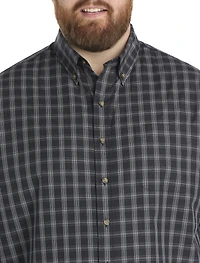 Easy-Care Medium Plaid Sport Shirt