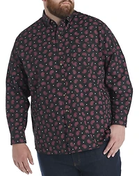 Easy-Care Paisley Print Sport Shirt