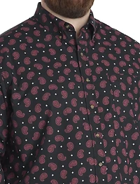 Easy-Care Paisley Print Sport Shirt