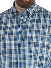 Easy-Care Small Plaid Sport Shirt