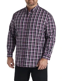 Easy-Care Medium Plaid Sport Shirt
