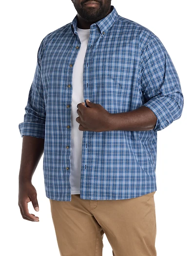 Easy-Care Small Plaid Sport Shirt