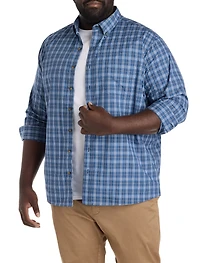 Easy-Care Small Plaid Sport Shirt