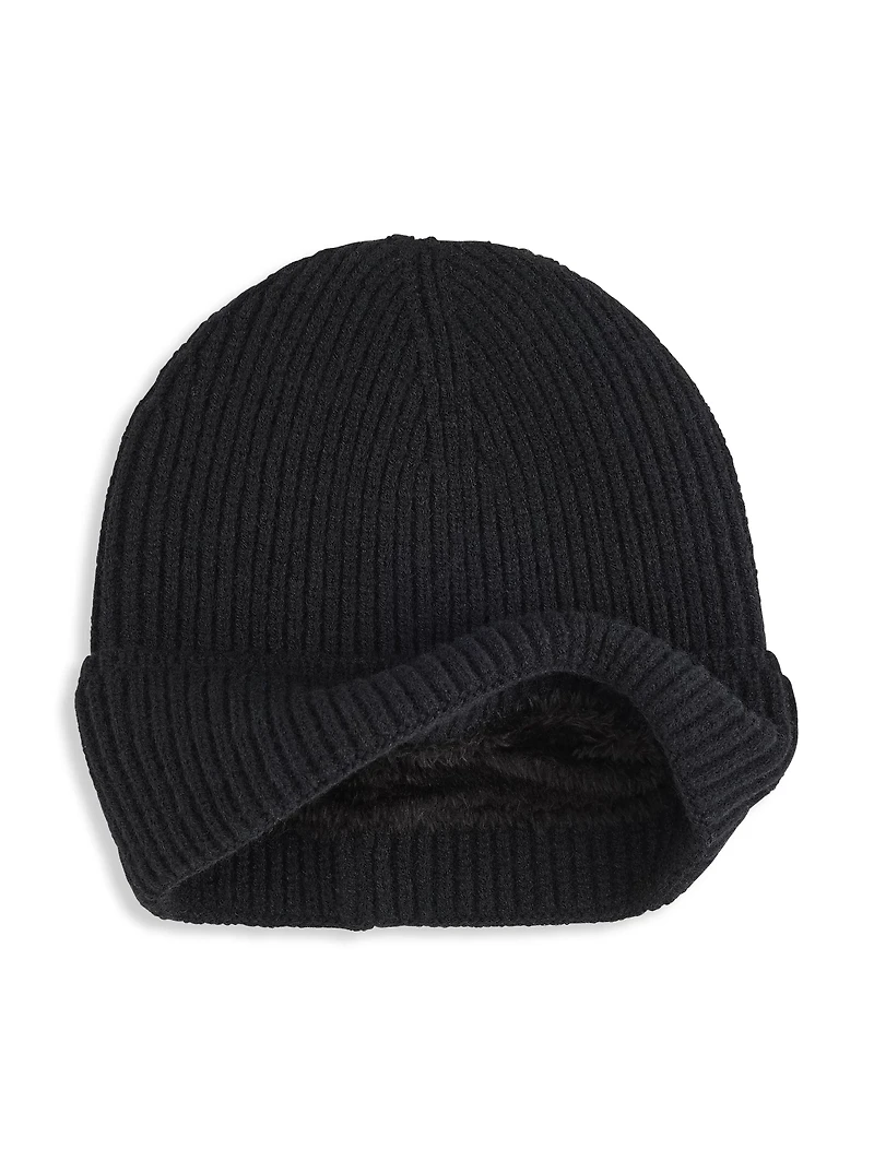Ribbed-Knit Cuff Beanie