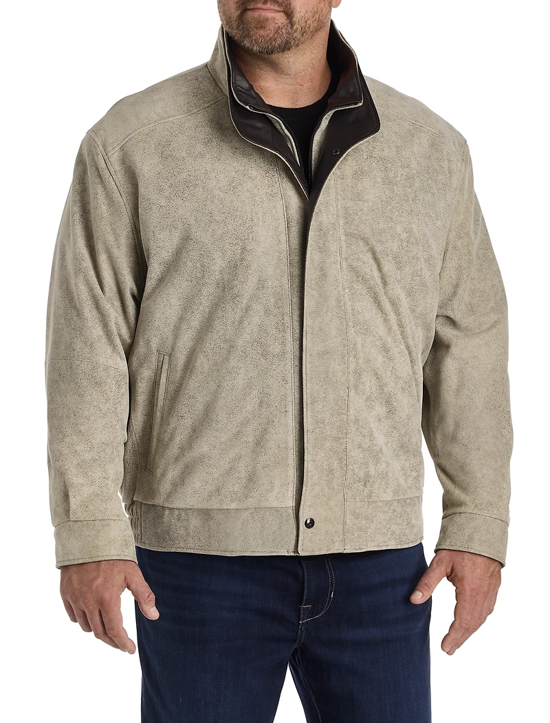 Double-Collar Diego Leather Jacket