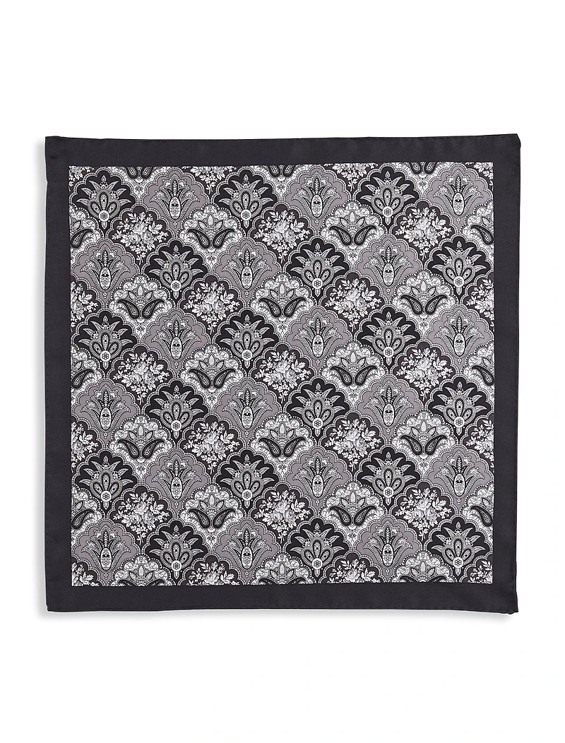 Fall Medallion Silk Pocket Square