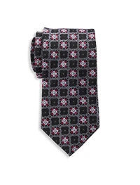 Floral Medallion Silk Tie