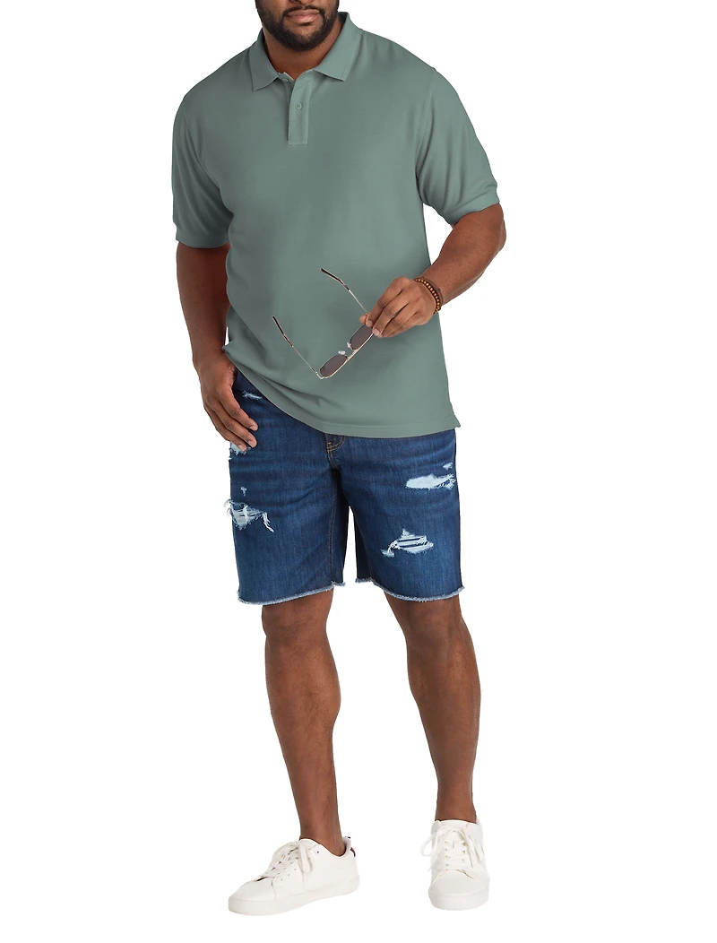 Garment-Dyed Polo Shirt