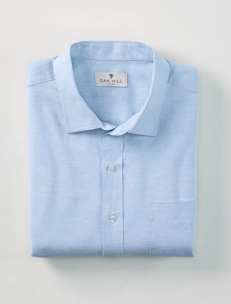 Linen-Blend Tech Sport Shirt