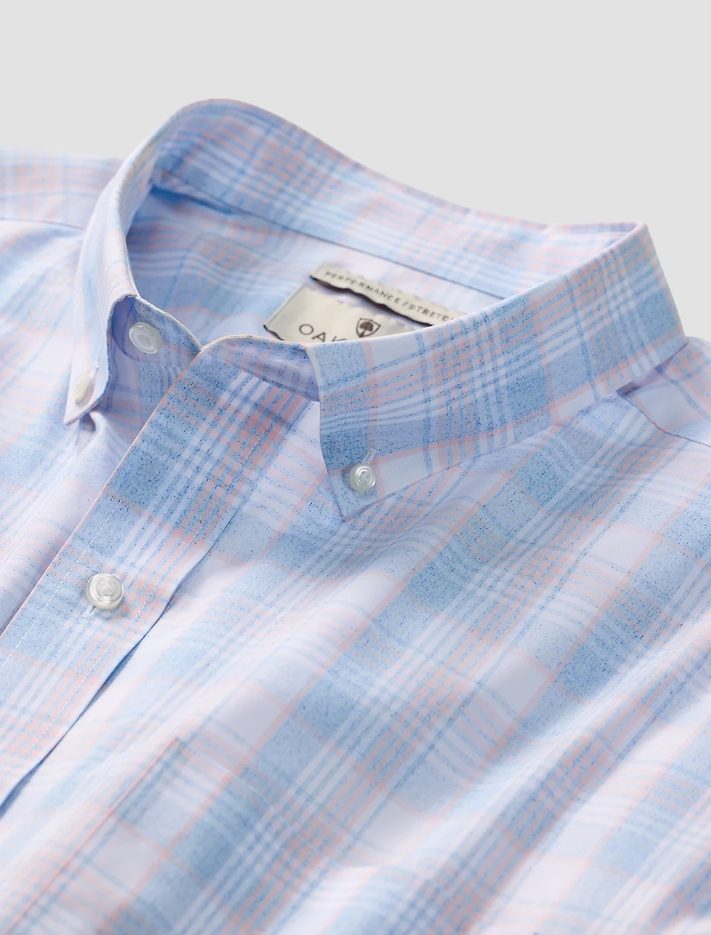 Heather Plaid Tech Sport Shirt