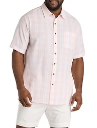 Seersucker Plaid Sport Shirt