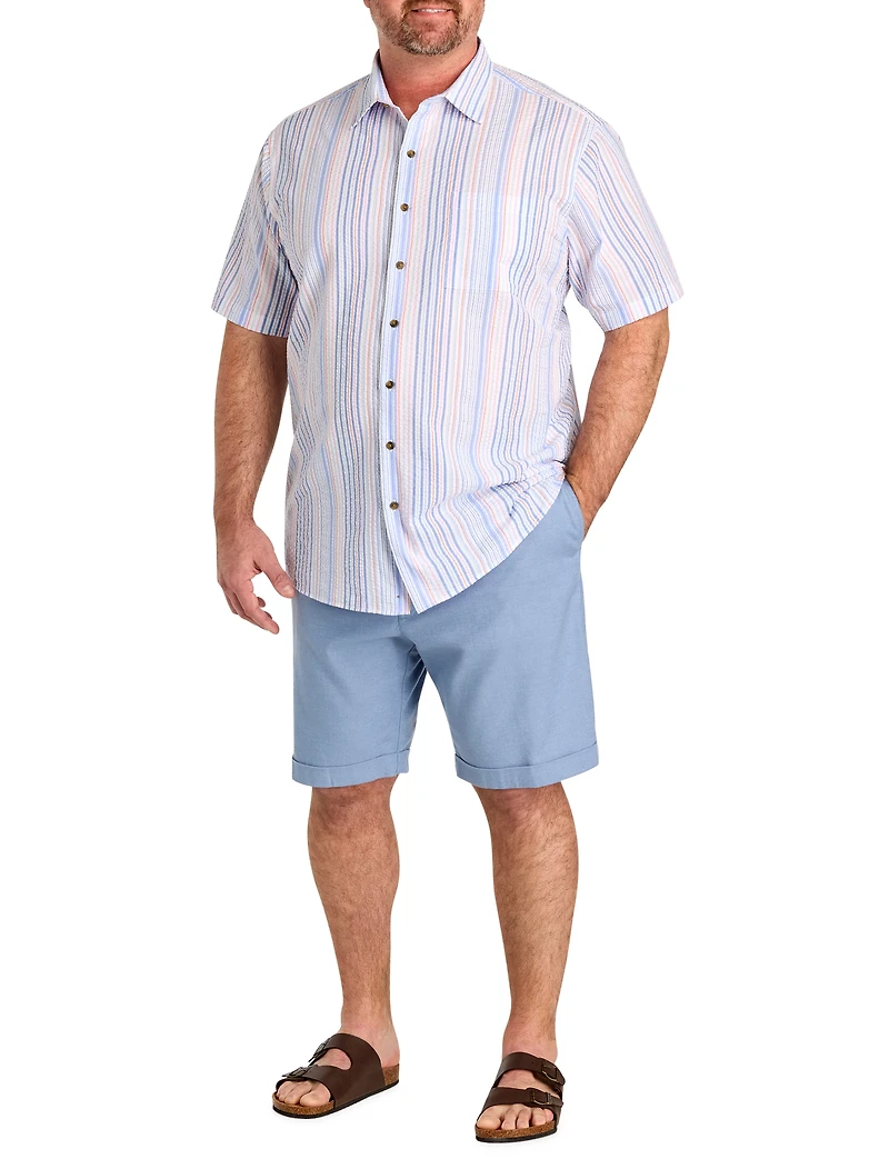 Seersucker Multi Stripe Sport Shirt