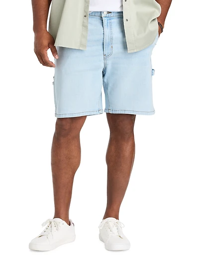 Relaxed-Fit Carpenter Denim Shorts