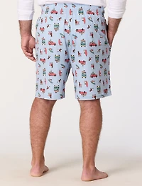 Dog Print Lounge Shorts