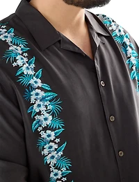 Floral Striped Sport Shirt