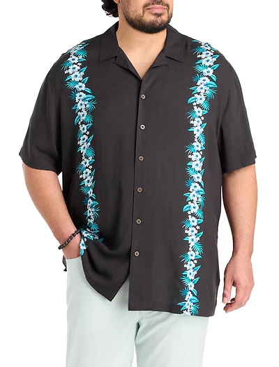 Floral Striped Sport Shirt