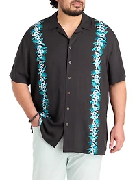 Floral Striped Sport Shirt