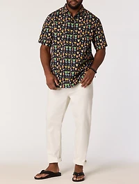 Multi Drink Patterned Sport Shirt