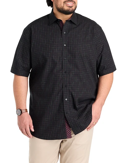 Tonal Plaid Sport Shirt