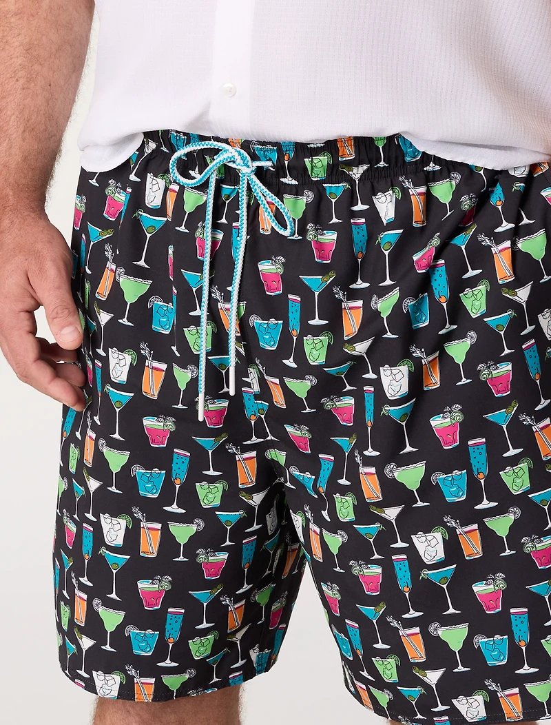 Cocktails Swim Trunks