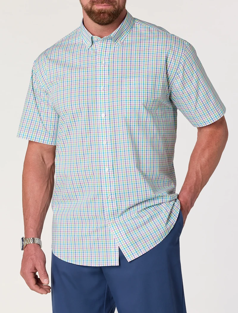 Tech Small Plaid Sport Shirt