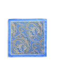 Exploded Paisley Pocket Square