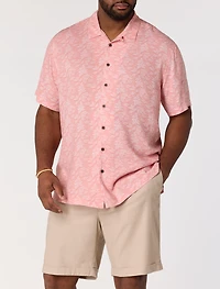 Tonal Dot Floral Sport Shirt
