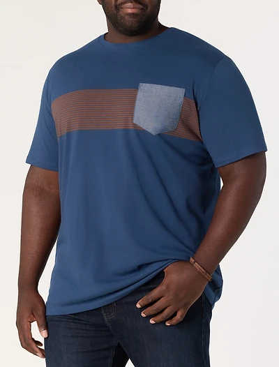 Contrast Colorblock Moisture-Wicking T-Shirt