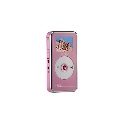 5MP HD Camcorder with 2 inch LCD and 2x Zoom - Pink - OPEN BOX