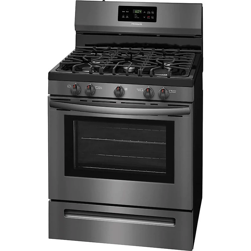 5.0 Cu. Ft. Black Stainless Freestanding Gas Range