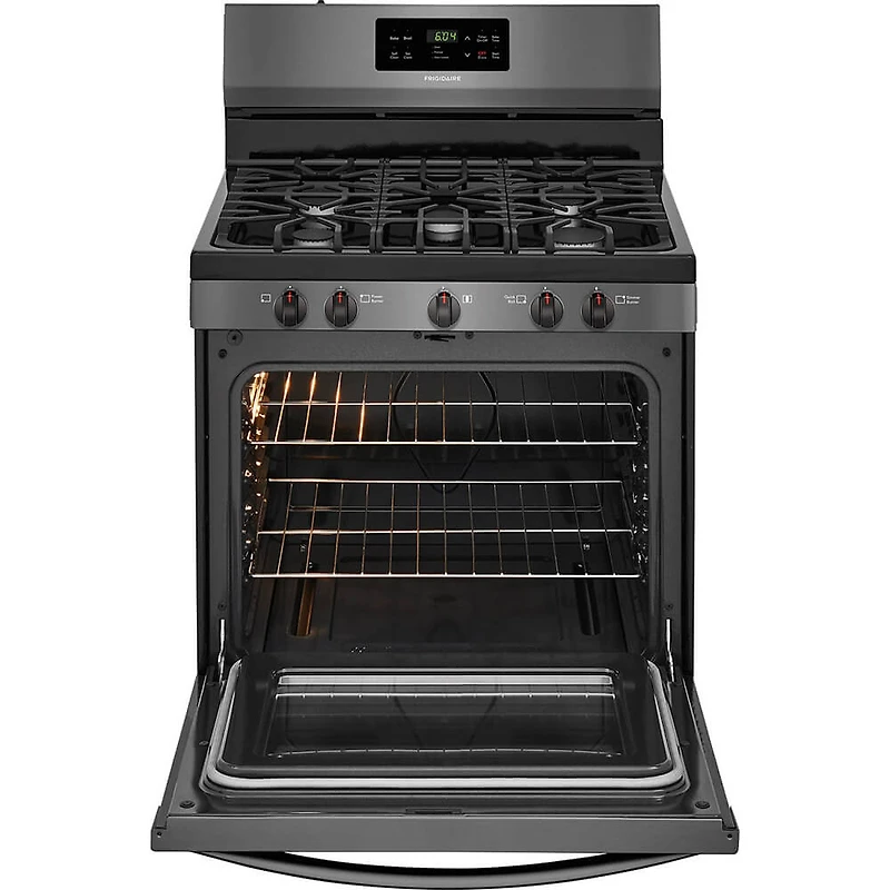 5.0 Cu. Ft. Black Stainless Freestanding Gas Range