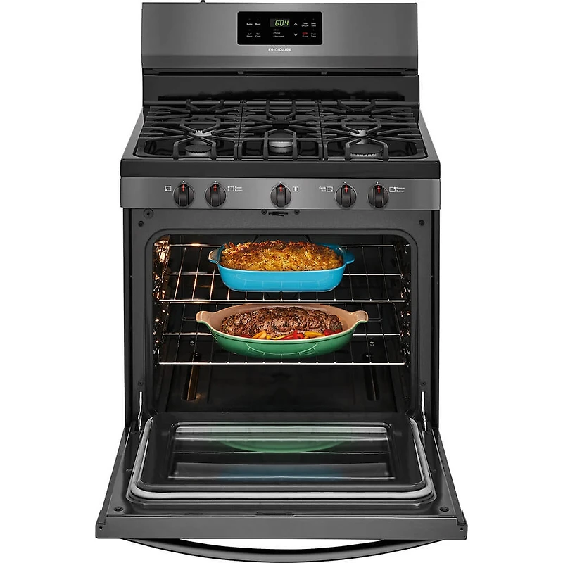 5.0 Cu. Ft. Black Stainless Freestanding Gas Range